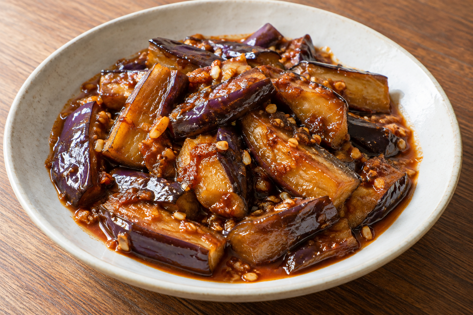 Aubergine mit Gochujang