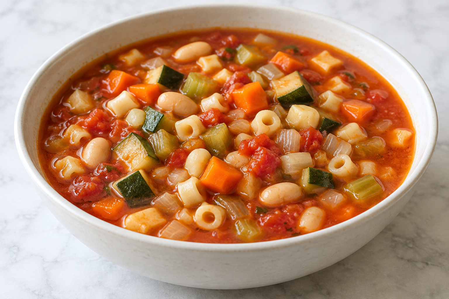 Gemüse-Minestrone
