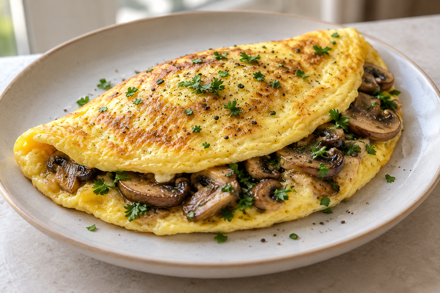 Omelette ai funghi
