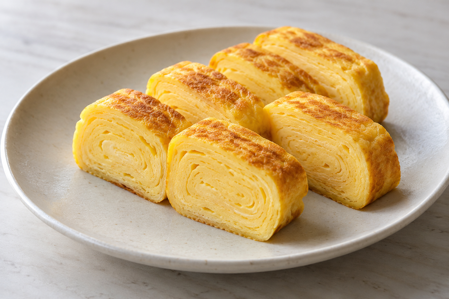 Omelette giapponese arrotolata